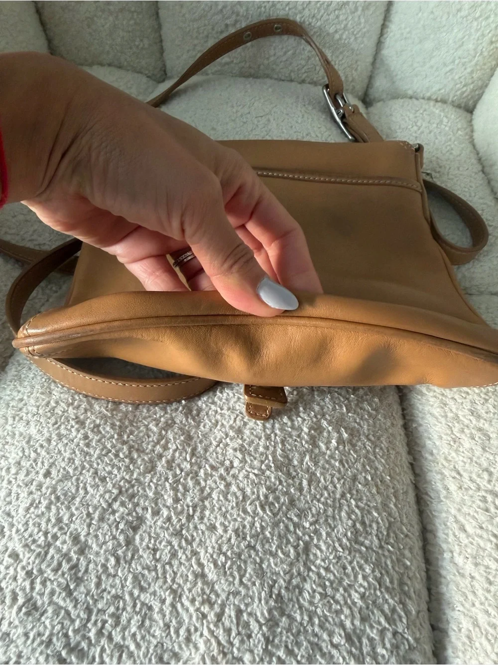 Coach bundle of 2 Black and Tan Leather  Crossbody Duo - Buckle Accent